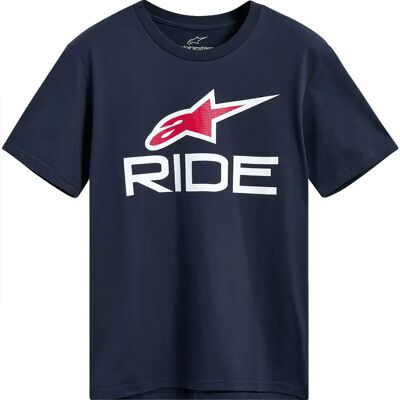Alpinestars Maglietta A Maniche Corte Ride .0 Csf Navy / White / Red 2XL Alpinestars Maglietta A Maniche Corte Ride .0 Csf Navy / White / Red 2XL