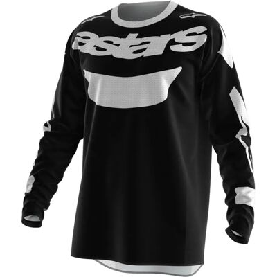 Alpinestars Maglia A Maniche Lunghe Racer Air Riway Black / White 2XL Alpinestars Maglia A Maniche Lunghe Racer Air Riway Black / White 2XL