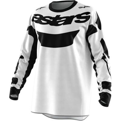 Alpinestars Maglia A Maniche Lunghe Racer Riway White / Black 2XL Alpinestars Maglia A Maniche Lunghe Racer Riway White / Black 2XL