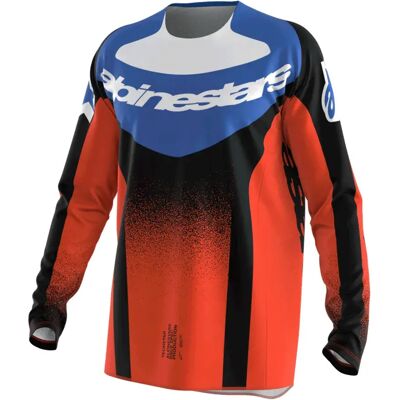Alpinestars Maglia A Maniche Lunghe Techstar Knif Orange / Black / Ucla Blue 2XL Alpinestars Maglia A Maniche Lunghe Techstar Knif Orange / Black / Ucla Blue 2XL