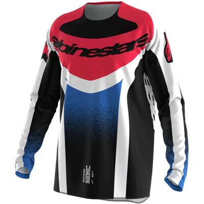 Alpinestars Maglia A Maniche Lunghe Techstar Knif Black / White / Red 2XL Alpinestars Maglia A Maniche Lunghe Techstar Knif Black / White / Red 2XL