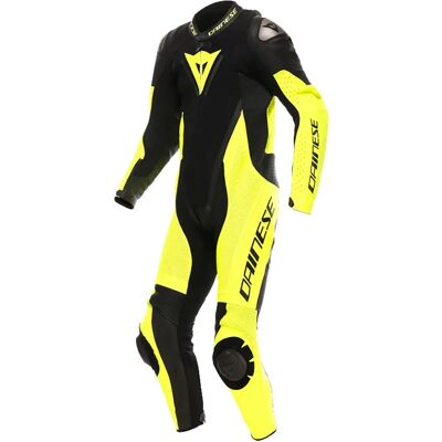 Dainese Tuta In Pelle Demon Sprint Perf Black / Yellow Fluor 50 Dainese Tuta In Pelle Demon Sprint Perf Black / Yellow Fluor 50