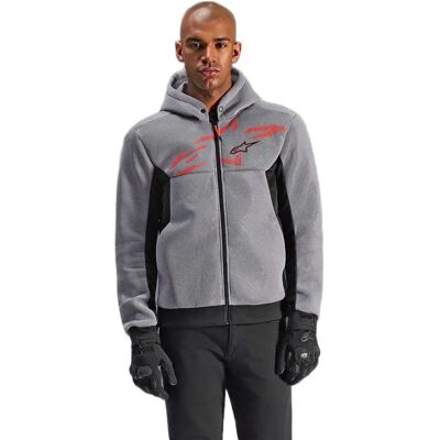 Alpinestars Giacca Chrome Superairflow Black / Mid Gray / Red Fluo 3XL Alpinestars Giacca Chrome Superairflow Black / Mid Gray / Red Fluo 3XL