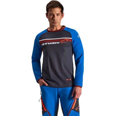 Alpinestars Maglietta A Maniche Lunghe Maxdura Dual Deep Gray / Royal Blue 3XL Alpinestars Maglietta A Maniche Lunghe Maxdura Dual Deep Gray / Royal Blue 3XL