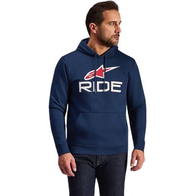 Alpinestars Felpa Con Cappuccio Ride V3 Navy / White / Red XS Alpinestars Felpa Con Cappuccio Ride V3 Navy / White / Red XS
