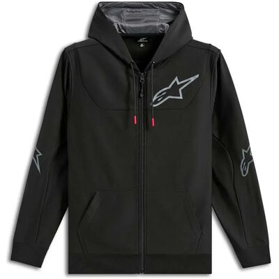 Alpinestars Felpa Con Zip Sessions V3 Black / Grey S Alpinestars Felpa Con Zip Sessions V3 Black / Grey S