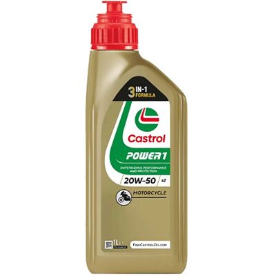 Castrol Olio Motore Power1 4t 20w50 1l Gold One Size Castrol Olio Motore Power1 4t 20w50 1l Gold One Size
