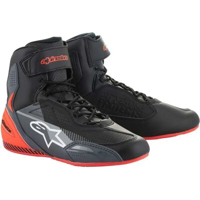 Alpinestars Scarpe Da Moto Faster-3 Black / Gray / Red Fluo EU 41 Alpinestars Scarpe Da Moto Faster-3 Black / Gray / Red Fluo EU 41