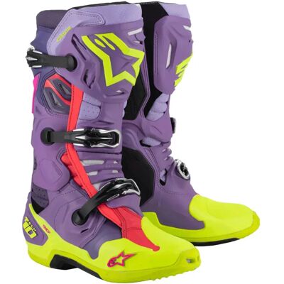 Alpinestars Stivali Off-road Tech 10 Supervented Purple / Yellow Fluor / Diva Pink EU 42 Alpinestars Stivali Off-road Tech 10 Supervented Purple / Yellow Fluor / Diva Pink EU 42