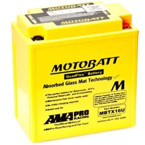 Motobatt Batteria Agm Mbtx16u 12v 19ah Yellow One Size Motobatt Batteria Agm Mbtx16u 12v 19ah Yellow One Size