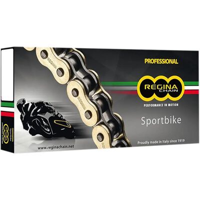 Regina Catena 525/525 Zrp Rivet Z Ring Replacement Drive Gold 110 Links Regina Catena 525/525 Zrp Rivet Z Ring Replacement Drive Gold 110 Links