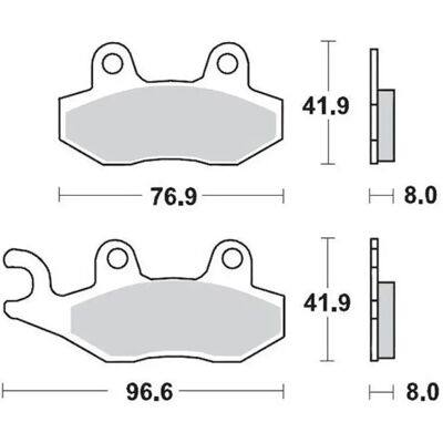 Moto-master Pastiglie Freno Sinterizzate Can Am 091912 One Size Moto-master Pastiglie Freno Sinterizzate Can Am 091912 One Size