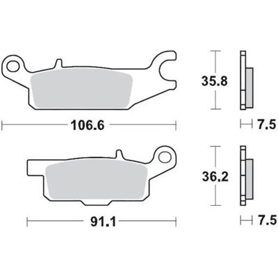Moto-master Pastiglie Freno Sinterizzate Yamaha 096011 One Size Moto-master Pastiglie Freno Sinterizzate Yamaha 096011 One Size