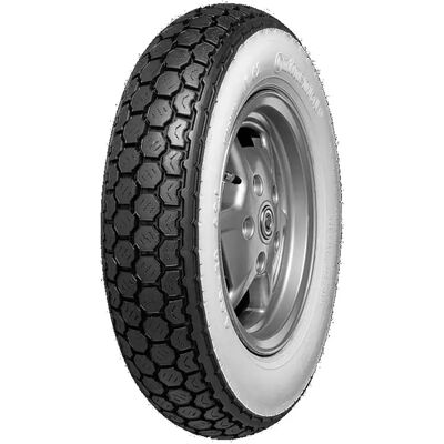Continental Pneumatico Anteriore/posteriore Per Scooter K 62 Whitewall Reinforced 59j Tl Black / White 3.50 Continental Pneumatico Anteriore/posteriore Per Scooter K 62 Whitewall Reinforced 59j Tl Black / White 3.50