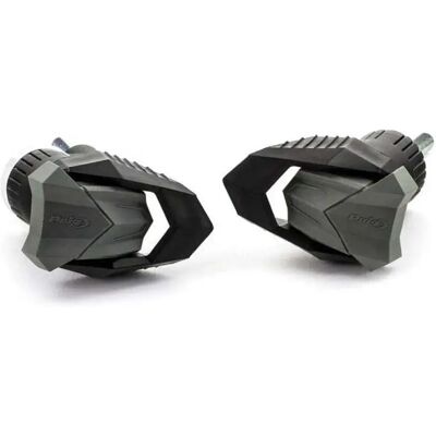 PUIG R19 3598N Sliders di Telaio Neri con Gomma Grigia - Slider di Telaio PUIG R19 3598N Sliders di Telaio Neri con Gomma Grigia - Slider di Telaio