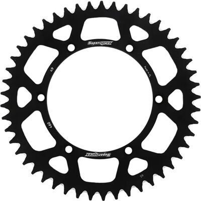 Supersprox Pignone Posteriore Aluminium Kawasaki 520x49 Ral460x49blk Black 49t Supersprox Pignone Posteriore Aluminium Kawasaki 520x49 Ral460x49blk Black 49t