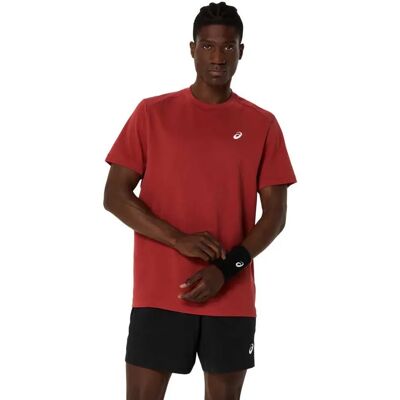 Asics Maglietta A Maniche Corte Court Burnt Red S Asics Maglietta A Maniche Corte Court Burnt Red S