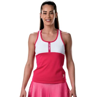 Maglietta in poliestere rosa Azalea Drop Shot - Abbigliamento padel Maglietta in poliestere rosa Azalea Drop Shot - Abbigliamento padel