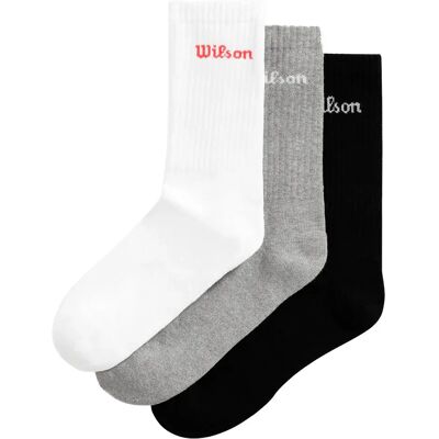 Wilson Calzini Crew Logo 3 Unità Multi EU 38-42 Wilson Calzini Crew Logo 3 Unità Multi EU 38-42