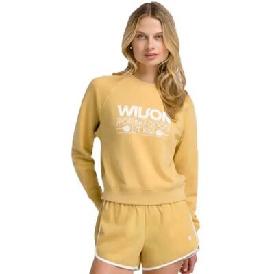 Wilson Felpa Sideline Crew - Morbida, Casual, Asciugatura Rapida Wilson Felpa Sideline Crew - Morbida, Casual, Asciugatura Rapida