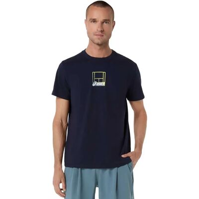 Asics Maglietta A Maniche Corte Court Core Graphic Midnight S Asics Maglietta A Maniche Corte Court Core Graphic Midnight S