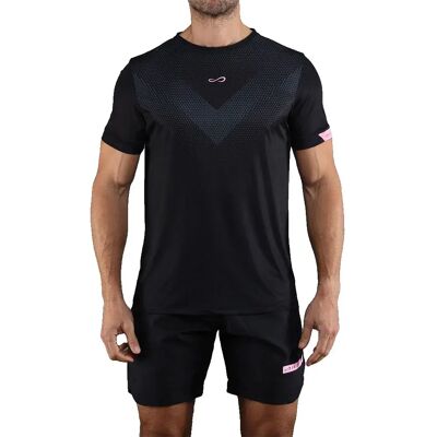 Endless Maglietta A Maniche Corte Ace Peak Black Pink 2XL Endless Maglietta A Maniche Corte Ace Peak Black Pink 2XL