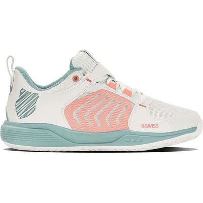 K-swiss Scarpe Per Tutte Le Superfici Ultrashot Team White / Nile Blue / Desert Flower EU 39 K-swiss Scarpe Per Tutte Le Superfici Ultrashot Team White / Nile Blue / Desert Flower EU 39