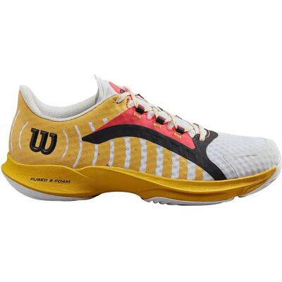 Wilson Scarpe Da Padel Hurakn Pro White / Old Gold / Fiery Coral EU 47 1/3 Wilson Scarpe Da Padel Hurakn Pro White / Old Gold / Fiery Coral EU 47 1/3