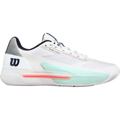 Wilson Scarpe Per Terra Battuta Rush Tour 5 White / Bay / Fiery Coral EU 44 2/3 Wilson Scarpe Per Terra Battuta Rush Tour 5 White / Bay / Fiery Coral EU 44 2/3
