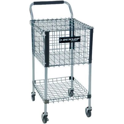 Dunlop Carrello Porta Palline Metal Teaching Silver / Black Up To 325 Palle Dunlop Carrello Porta Palline Metal Teaching Silver / Black Up To 325 Palle