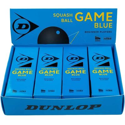 Dunlop Palline Da Squash Game Single Blue Dot Black 12 Palle Dunlop Palline Da Squash Game Single Blue Dot Black 12 Palle
