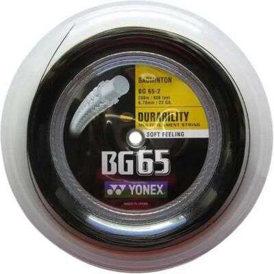 Filo da badminton Yonex Bg 65 - Nero Filo da badminton Yonex Bg 65 - Nero