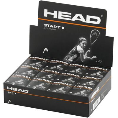 Head Scatola Di Palline Da Squash Start White 12 Palle Head Scatola Di Palline Da Squash Start White 12 Palle