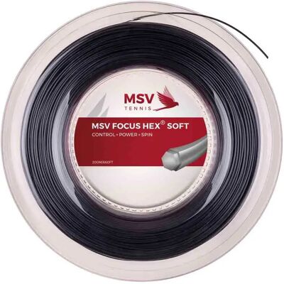 String da tennis MSV Focus Hex Soft 200m - Nero String da tennis MSV Focus Hex Soft 200m - Nero