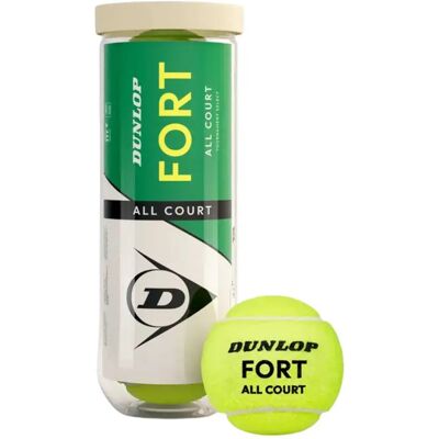 Palline da tennis Dunlop - Confezione da 3 - Tutti i campi Palline da tennis Dunlop - Confezione da 3 - Tutti i campi