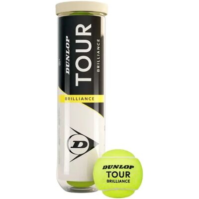 Dunlop Tb Tour Brilliance 4pet - Scatola di Palline da Tennis Dunlop Tb Tour Brilliance 4pet - Scatola di Palline da Tennis