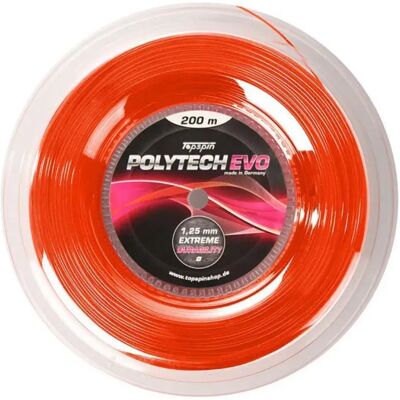 Topspin Corda Per Bobina Da Tennis Poly Tech Evo 200m Orange 1.3 mm Topspin Corda Per Bobina Da Tennis Poly Tech Evo 200m Orange 1.3 mm