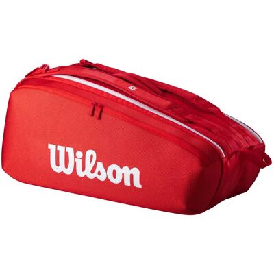 Wilson Borsa Da Racchetta Super Tour 9pk 2025 Red One Size Wilson Borsa Da Racchetta Super Tour 9pk 2025 Red One Size