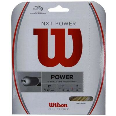 Wilson Corda Da Tennis Nxt Power 12 M Natural 1.30 mm Wilson Corda Da Tennis Nxt Power 12 M Natural 1.30 mm