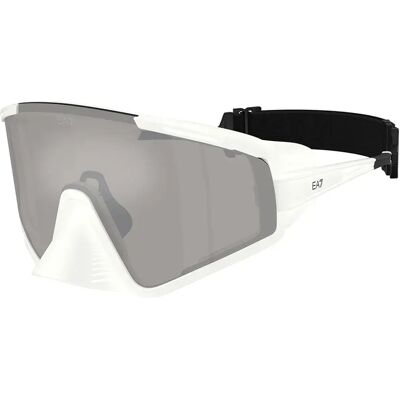 Ea7 Luxottica Occhiali Da Sole 0q74009 Matte Artic White Light Grey Mirror Silver/CAT3 Ea7 Luxottica Occhiali Da Sole 0q74009 Matte Artic White Light Grey Mirror Silver/CAT3