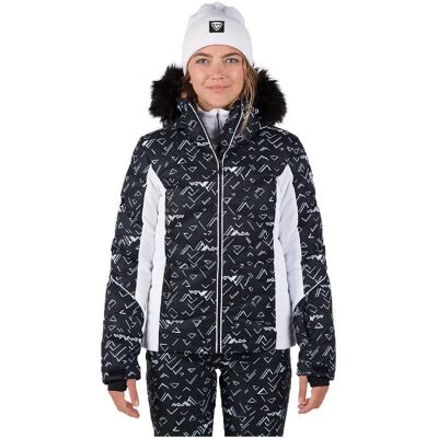 Giacca Rossignol Staci Puffy Nera e Bianca - Abbigliamento da sci Giacca Rossignol Staci Puffy Nera e Bianca - Abbigliamento da sci