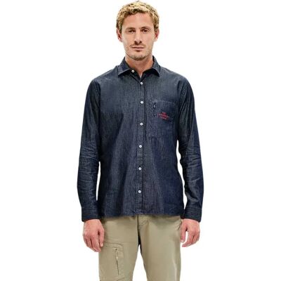 The Mountain Studio Camicia A Maniche Lunghe Field Light Denim Dark Denim L The Mountain Studio Camicia A Maniche Lunghe Field Light Denim Dark Denim L