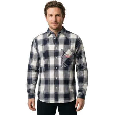 Studio Camicia A Maniche Lunghe Flannel Sky Captain / Castle Wall XL Studio Camicia A Maniche Lunghe Flannel Sky Captain / Castle Wall XL