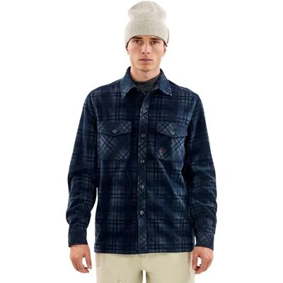 The Mountain Studio Camicia A Maniche Lunghe Micro Fleece Sky Captain / Ombre Blue XS The Mountain Studio Camicia A Maniche Lunghe Micro Fleece Sky Captain / Ombre Blue XS