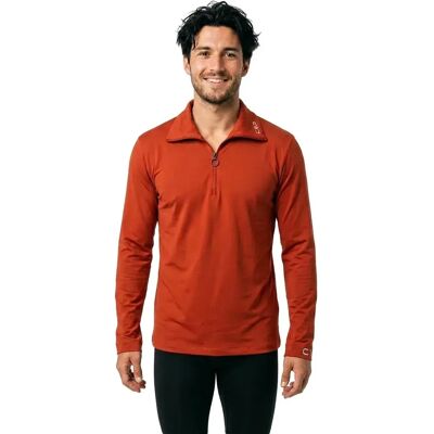 Cmp Maglione Con Mezza Zip 35l717 Rust L Cmp Maglione Con Mezza Zip 35l717 Rust L