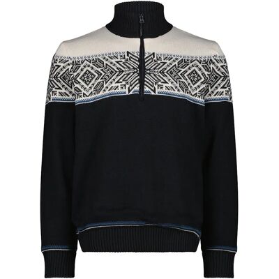 Cmp Maglione Con Mezza Zip 7h87511 Black Blue 2XL Cmp Maglione Con Mezza Zip 7h87511 Black Blue 2XL