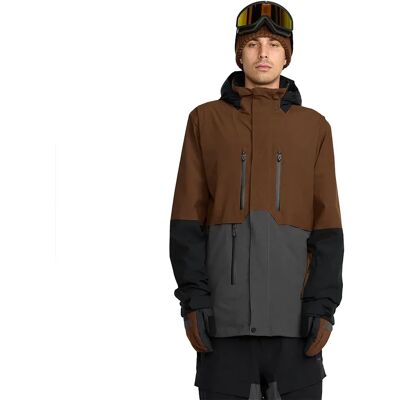 Volcom Giacca Rnge Stretch 30k Brown M Volcom Giacca Rnge Stretch 30k Brown M