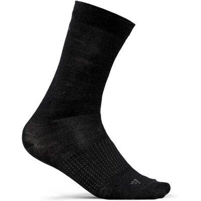 craft Calzini Lunghi 2-pack Wool Liner Half Black EU 34-36 craft Calzini Lunghi 2-pack Wool Liner Half Black EU 34-36