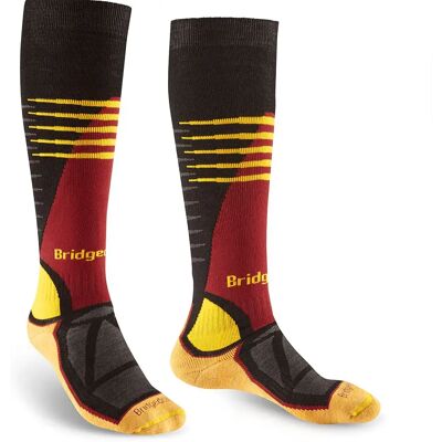 Bridgedale Calzini Lunghi Midweight Black / Gold EU 44-47 Bridgedale Calzini Lunghi Midweight Black / Gold EU 44-47