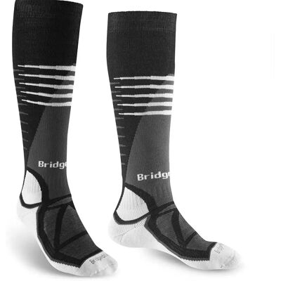 Bridgedale Calzini Lunghi Midweight Black / White EU 48 1/2 Bridgedale Calzini Lunghi Midweight Black / White EU 48 1/2
